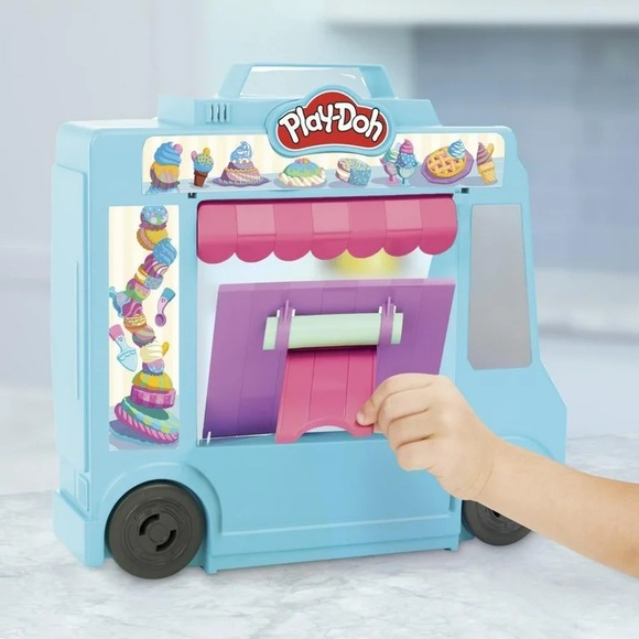 🆕 Play-Doh Ice Cream Truck Playset With 20 Tools & 5 Modeling Compound Colors - Picture 3 of 7